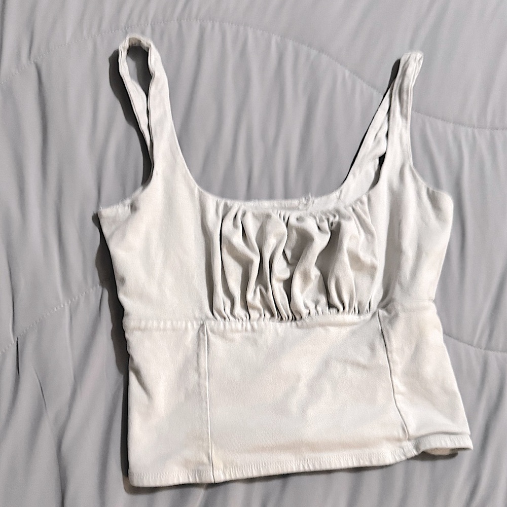 White Sleeveless Top